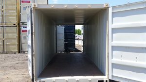 Double door storage container