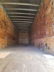 semi-trailer interior