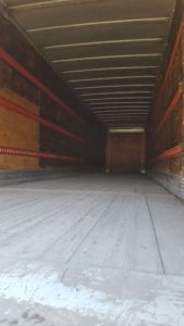 semi-trailer interior