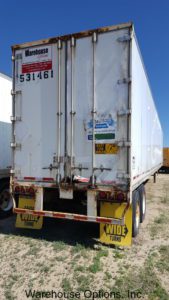 Warehouse Options Used Semi Trailer for Sale