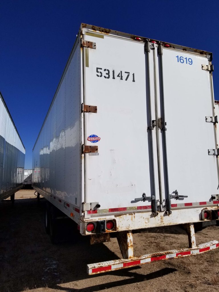 SOLD 2000 Utility Make 53-foot Semi-Trailer – $3,200 – Warehouse Options
